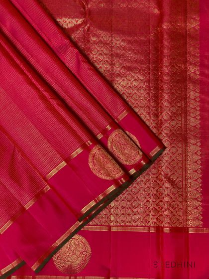 pink kanchipuram saree